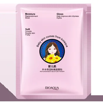 

Bioaqua baby muscle moisturizing powder tenderness facial mask moisturizing Anti-Aging whitening face mask skin care