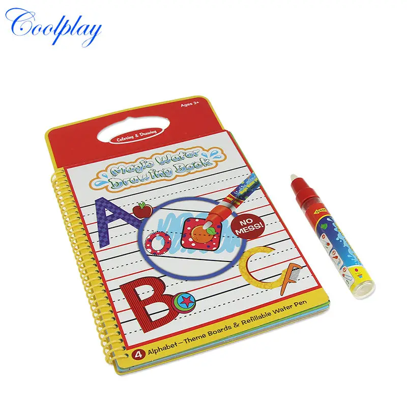 

Alphabet Water Drawing Book Coloring Mat Doodle & 1 Magic Pen Reusable Painting Board Juguetes For Children Drawing Toys }