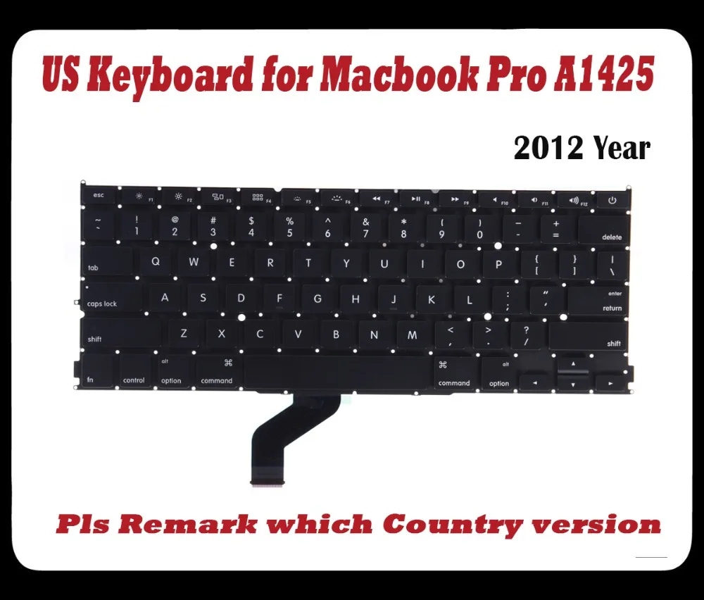 

Original New A1425 Keyboard for Macbook Pro 13'' A1425 US keyboard 2012 Year replacement