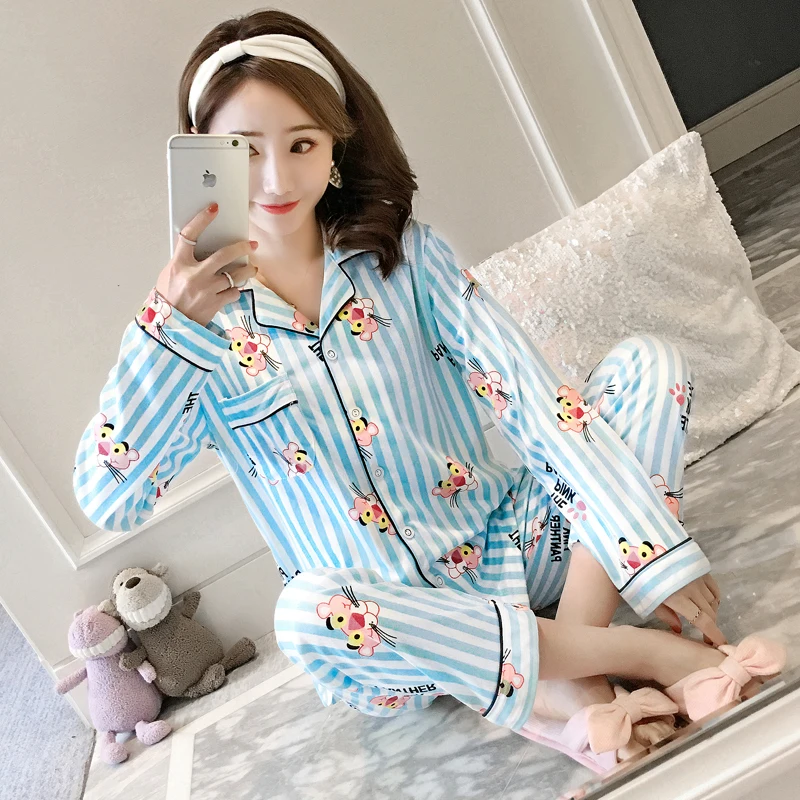 Kpop Blackpink/Новинка 2019 года, уличная Хлопковая пижама в стиле Харадзюку для женщин и мужчин, весенне-осенний комплект для сна, пижама для