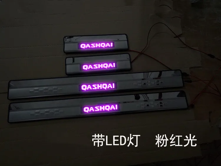 

For Nissan QASHQAI J11 LED 2015 -2018 Welcome Pedal Scuff Plate Door Sill