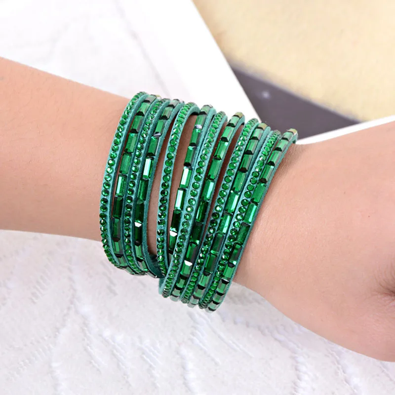 Europe and the United States selling new fashion leather bracelet cufflinks classic fashion women