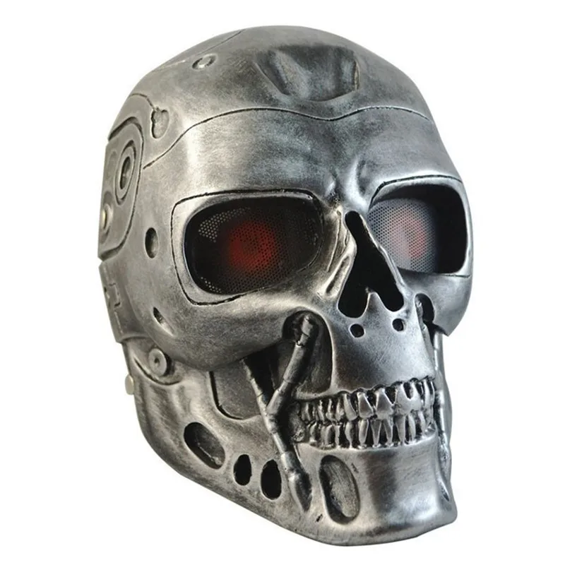 

F-4 Devil Horror Terminator Resin Mask Newest Robot Scary Anonymous Masks Adults Full Face Mascaras Halloween 2 Colors Available