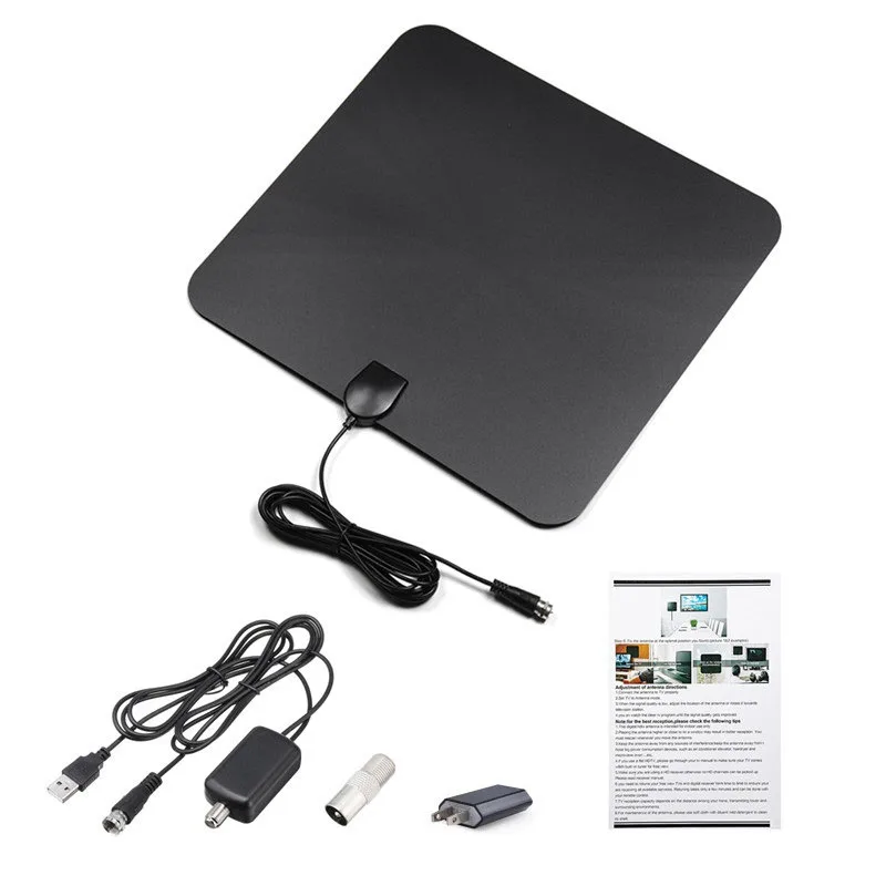 

Indoor Digital Antenna + Signal Amplifier Booster VHF UHF Cable TV Surf Fox Antenas TV Radius Antennas P15