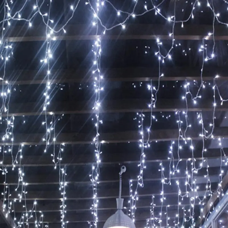 

LED Waterfall Light Water Flow String Lights Wedding Party Background Decor EU