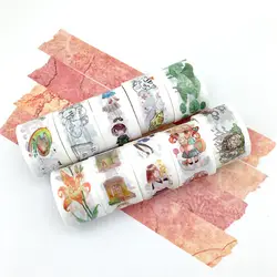 1 шт. милые DIY японские бумажные декоративные клейкие ленты мультфильм Cuckoo-Mile Васи клейкие ленты наклейки Размер 30 мм * 5 м