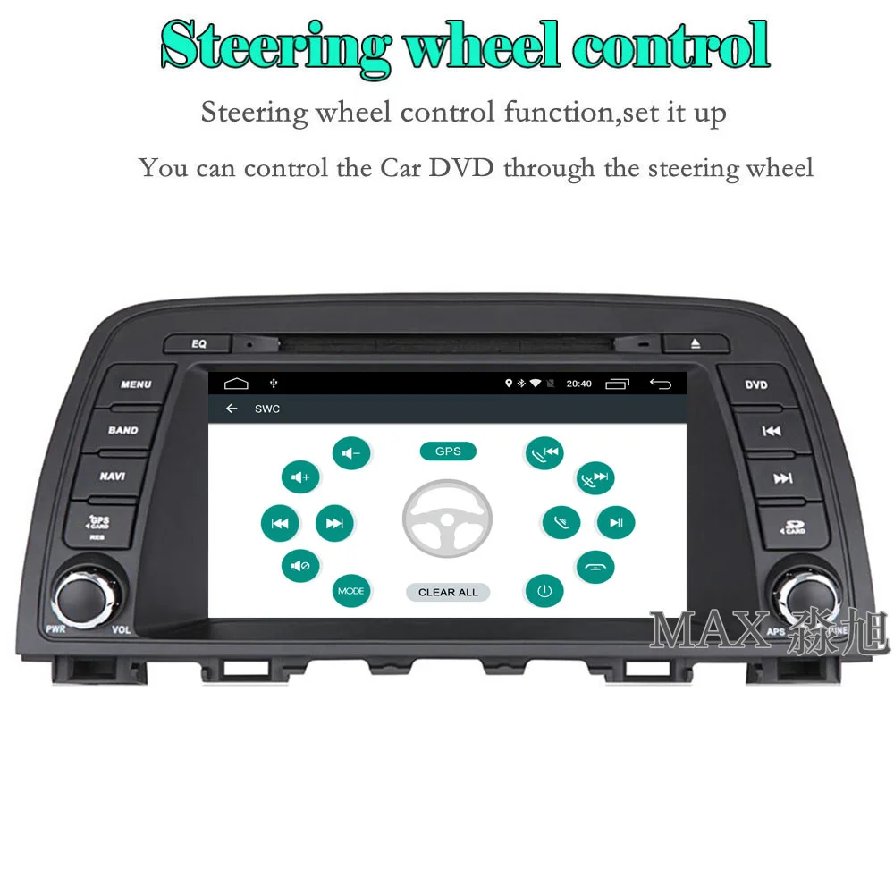 Discount MAX For Mazda CX-5 2013 + Car Radio GPS Navigation System CD Player Bluetooth call/music SWC free map 4G Mirror Link 4