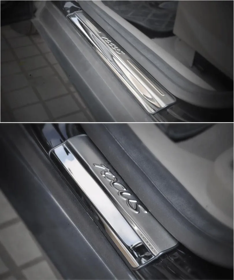 Авто наружная накладка Накладка на порог педали для ford focus 2 и 3 2012 2018 4 шт./лот