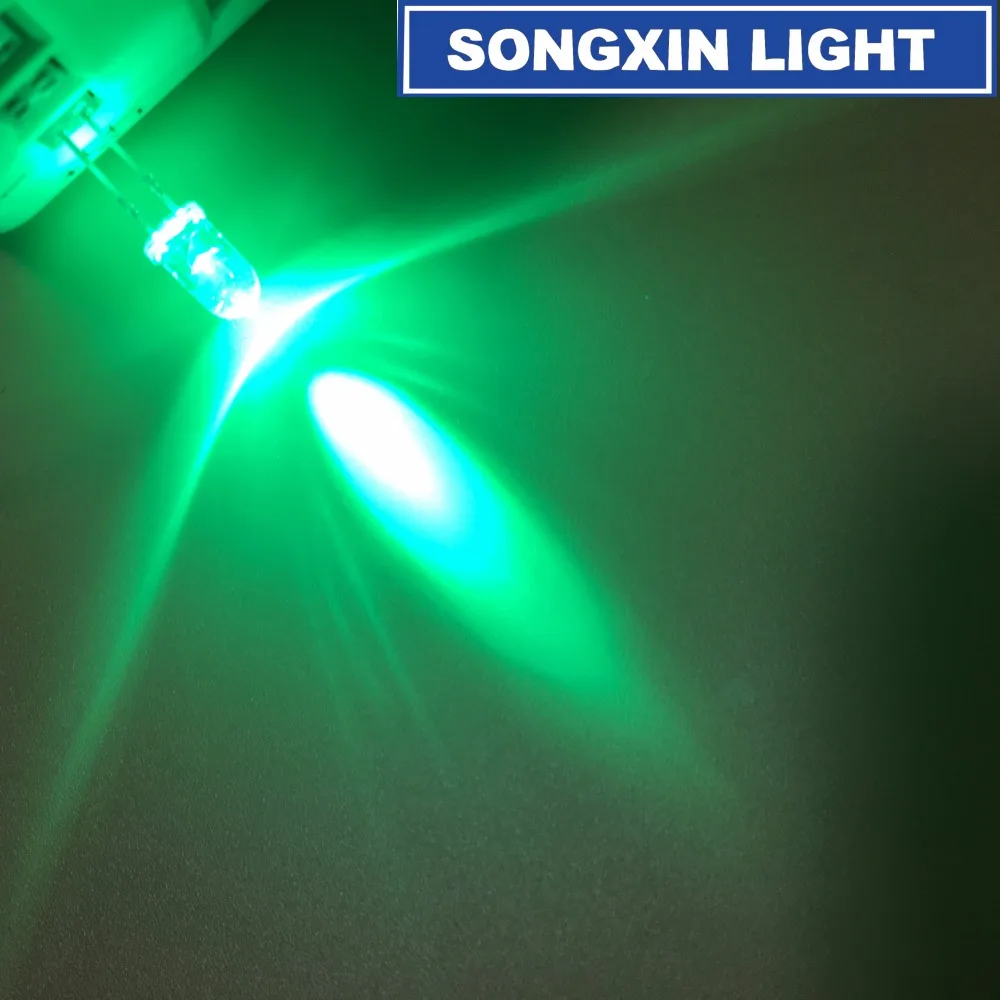 

1000pcs 5mm GREEN Light-Emitting-Diode Automatic Flashing LED Flash Control Blinking 5mm Blink LED Diodo 1.5HZ danshan G