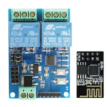 12 В ESP8266 ESP-01 2 канала Wi-Fi модуль реле для IOT умный дом телефон приложение управления на борту ESP01