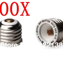 100pcsE26 для E12 светодиодный гнездо адаптера держатель лампы конвертер цоколь лампы цоколь Адаптер с номер для отслеживания