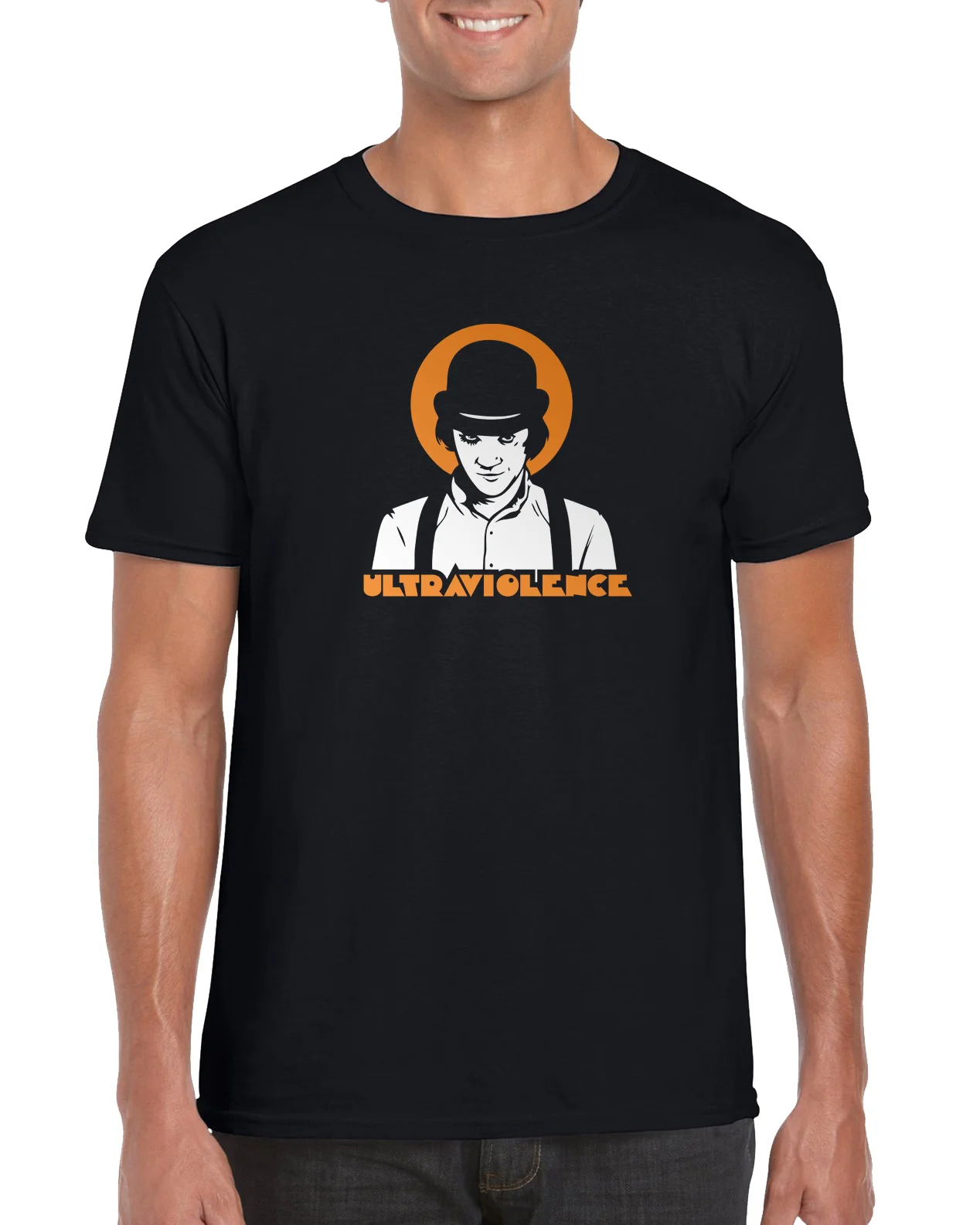 Ultraviolence-Clockwork Orange | Kubrick Burgess Dystopia Cult Футболка с принтом юрни крутые джинсы Мужская