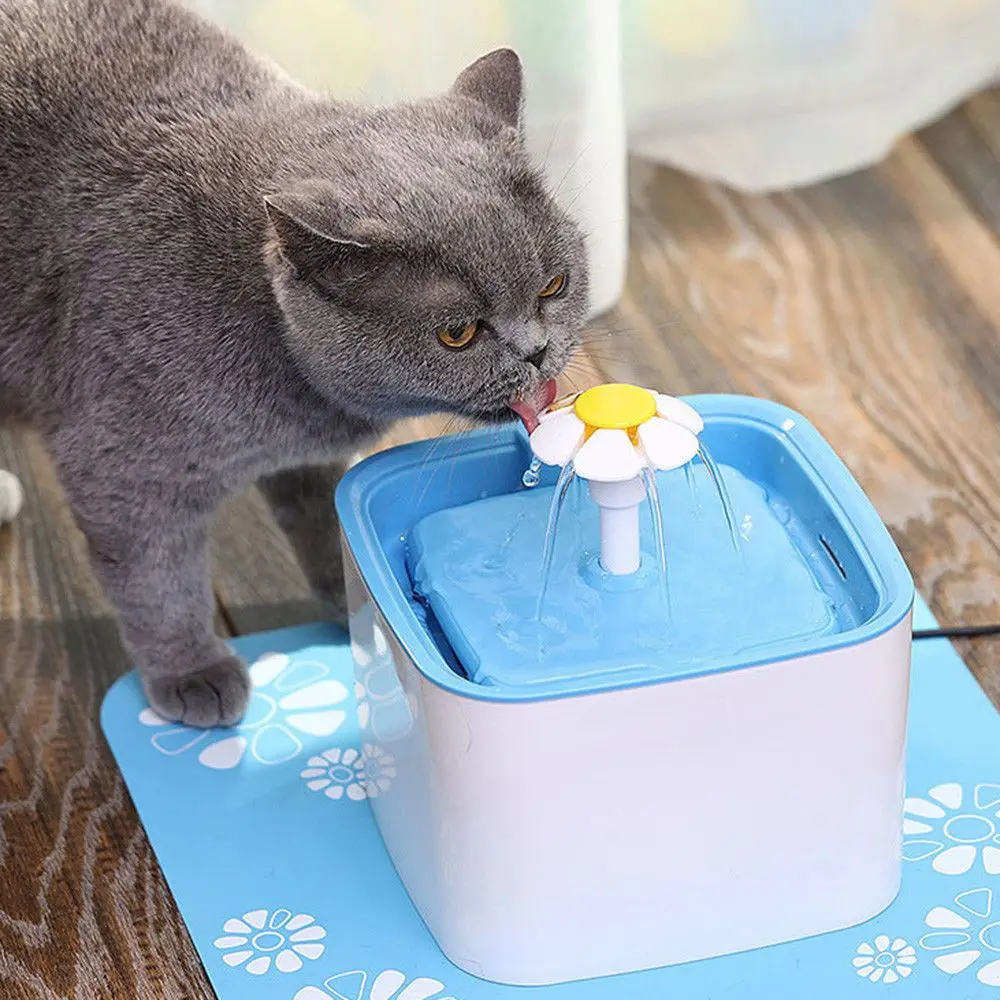 

Automatic Pet Drinking Fountain Cat Dog Water Drink Dispenser Bowl Dish Filters Square Shape Drinking Machine Filter Core