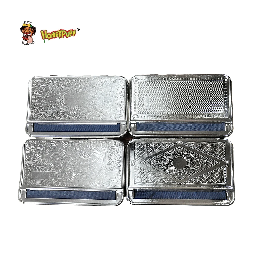 

Metal Automatic Cigarette Rolling Machine Box Case for 110MM KING SIZE Paper Tobacco Roller Rolling Machine.