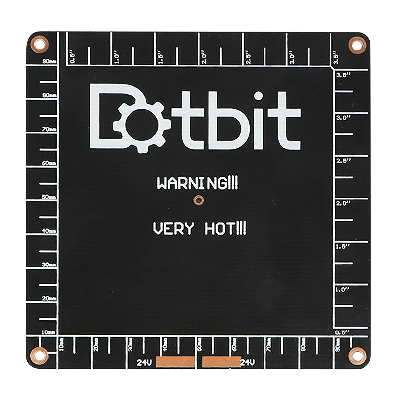 

HOT-3D Printer Accessories 100 x 100 x 2Mm 12V/24V Mini Hot Bed Double-Sided Heating Plate