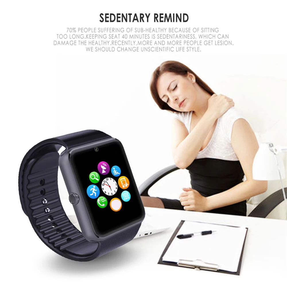 696 Smart Watch GT08 Clock Sync Notifier Support Sim TF Card Bluetooth Connectivity Android Phone Smartwatch Alloy Smartwatch
