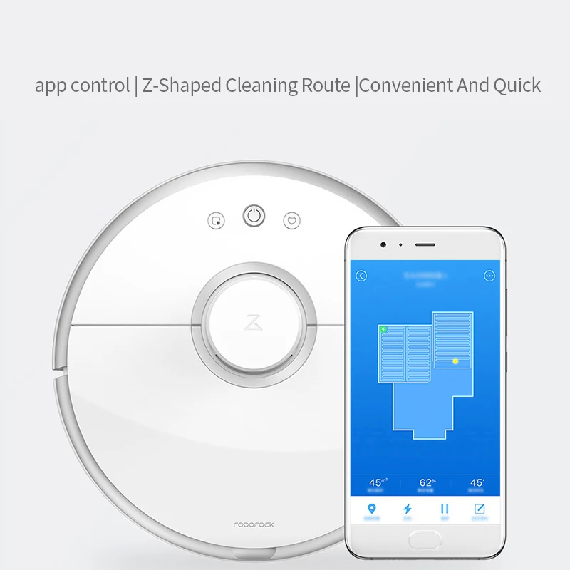 Xiaomi Roborock пылесос 2 S50 S55 Автоматическая очистка заданной зоны Функция влажной уборки