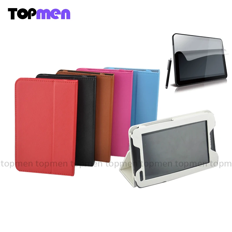 

Top Quality Fashion PU Leather Folio Stand Case Cover For Lenovo IdeaTab 7inch A1000 Tablet PC stands Notebook case