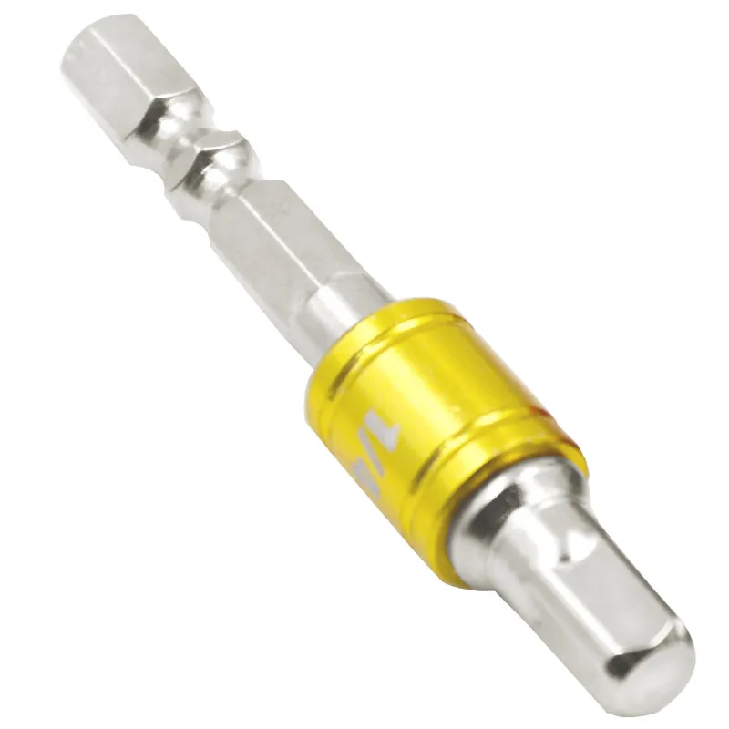 Socket Adapter Chrome Vanadium Steel Hex Shank to 1/4" 3/8" 1/2" Extension Drill Bits Driver Electrical Drilling Heads
