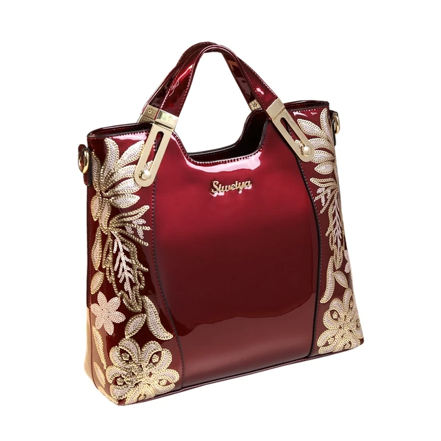 New Luxury Bride Wedding Bag Designer Top Quality Embroidery Las New Luxury Bride Wedding Bag Designer Top Quality Embroidery Las Leather Shoulder Messenger Bags Handbags Women
