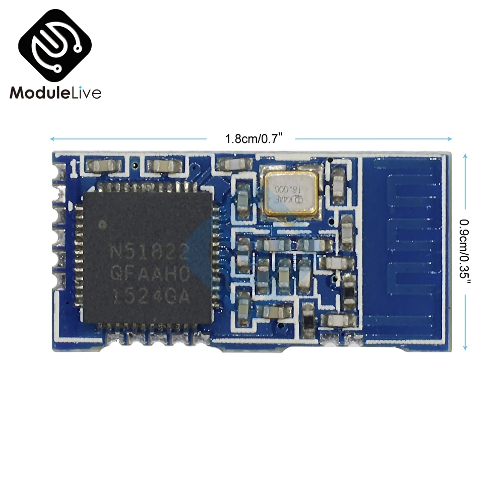 NRF51822 04 низкое энергопотребление Mini AT Command BLE 4 0 WIFI беспроводной Bluetooth модуль TTL UART