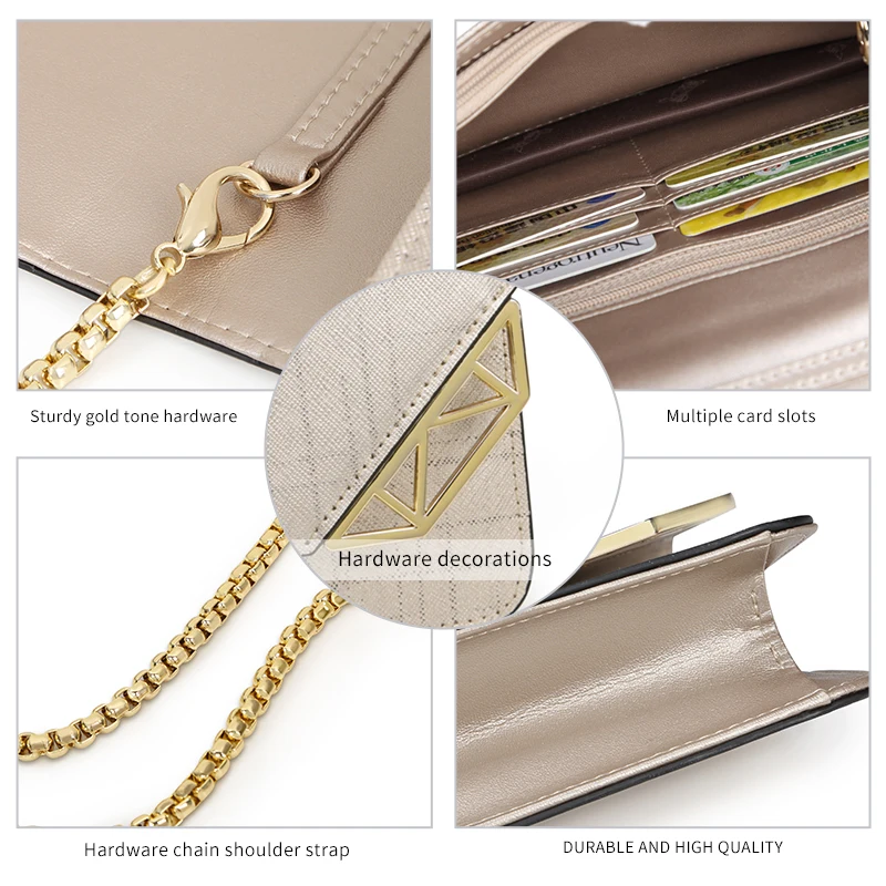 FOXER Brand Women Cowhide Leather Shoulder bag Women's Chain Strap Crossbody Bag Fashion Ladies Bag Female Messenger bag