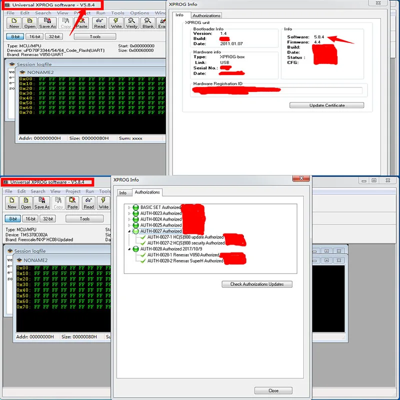 ПРОГРАММАТОР Xprog M 5.8.4 с USB разъемом 5 84 поддержкой новейшего программирования BMW