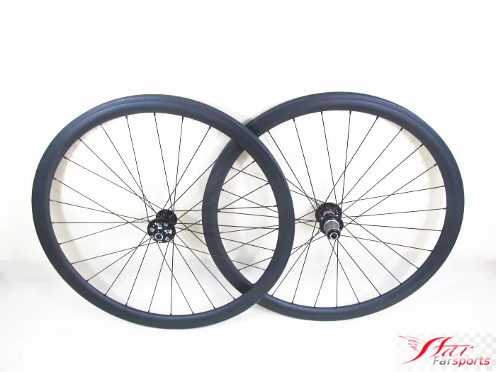 Farsports FSC38-TM-25 Novatec Chinese 700c cycling carbon bike wheels, road disc brake carbon tubular wheels 38mm 25mm