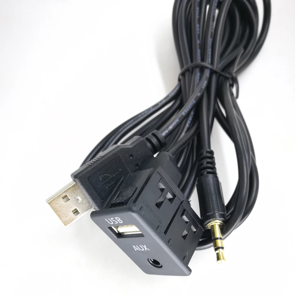 Автомобильный Удлинительный AUX USB адаптер Biurlink 100 см аксессуары высокое качество