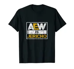 AEW Is JERICHO черная футболка S-3XL полная фигурная футболка