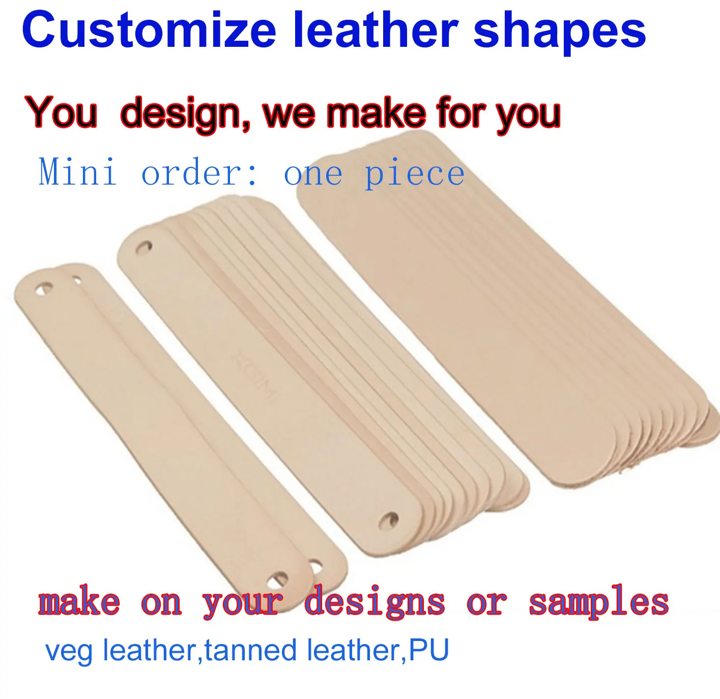 

Junetree Customize leather shapes pieces leather craft DIY genuine leather