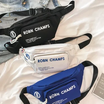 

101818 teenager casual dancing chest bag fashion hip-hop small canvas messenger bag