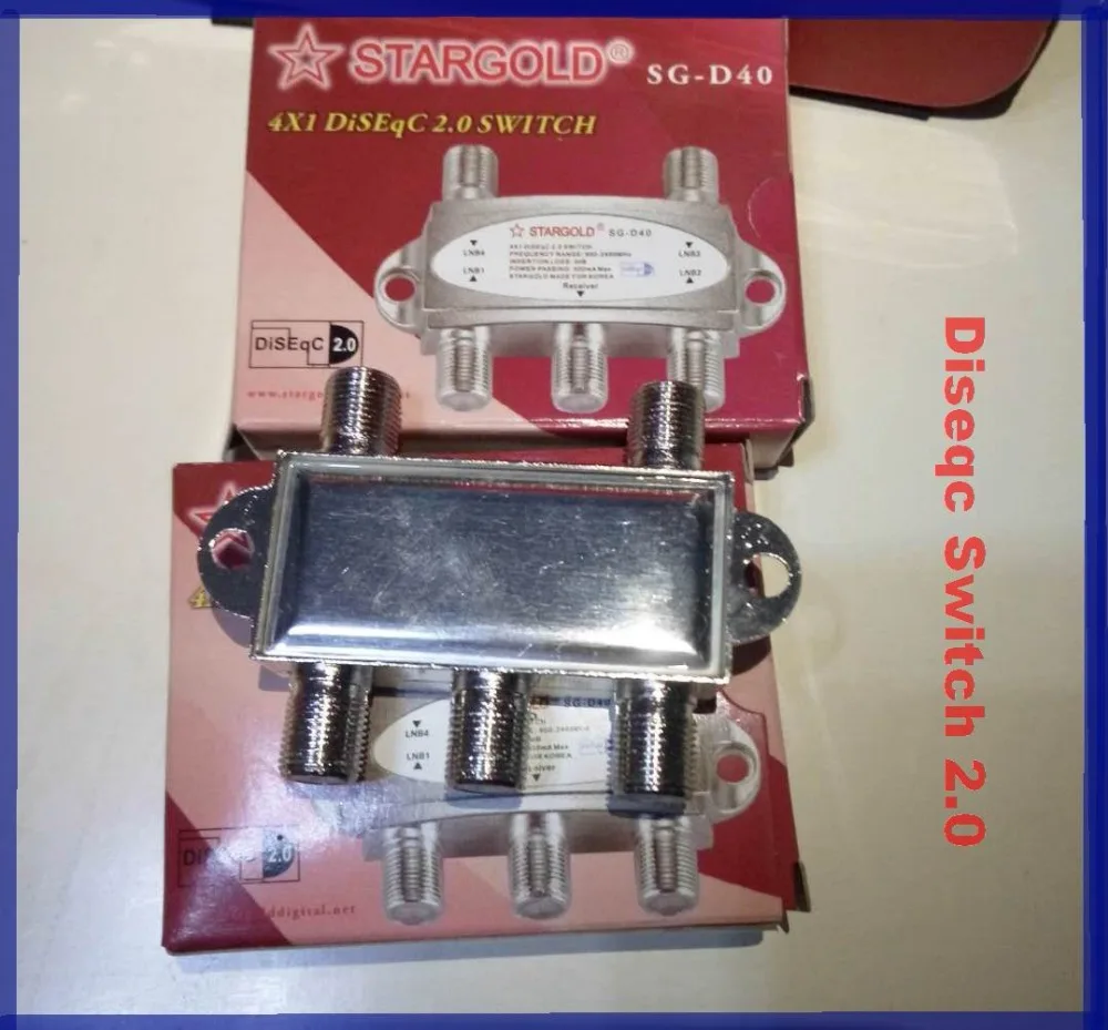 DiSEqC Switch SG D40 4X1 спутниковый переключатель FTA TV LNB для спутникового приемника|lnb