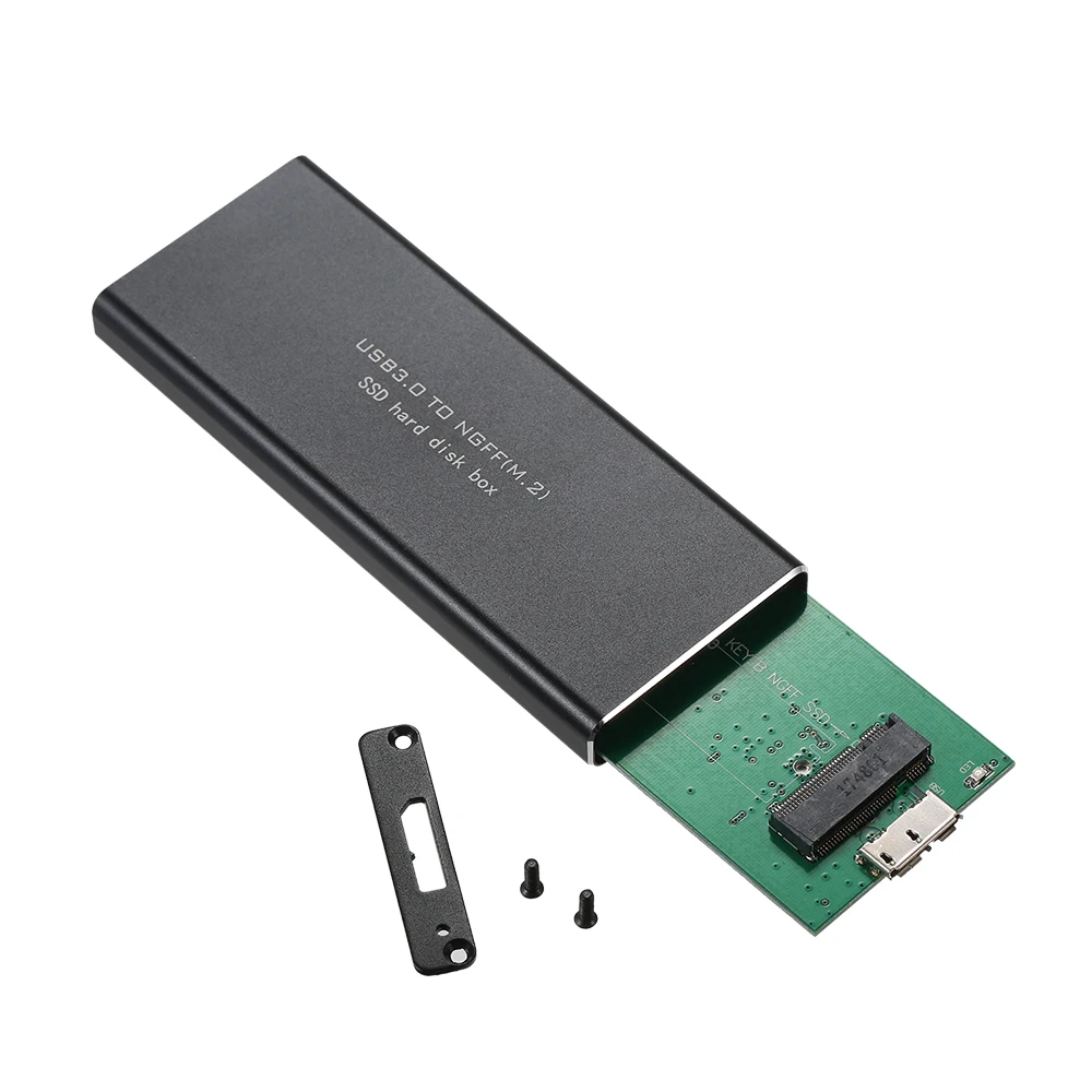 Черный NGFF M.2 к USB 3 0 5gbps SSD корпус адаптер чехол для хранения с UASP применимо 2230/2242/2260