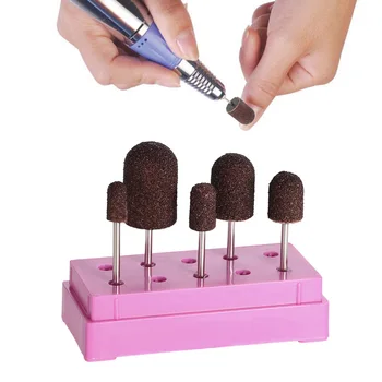 

5Pcs/set Quartz Nail Drill Bit for Electric Manicure Drills Machine Nail Art Sanding Band Drill Bits Grip Accessories Nail Tools