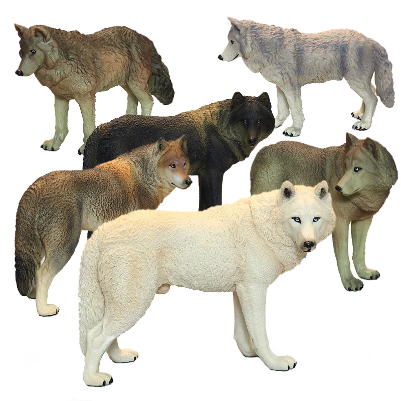 Ddwe Wild Wolf Model Toy Wild Ancient Animals Child Simulation Solid Zoo Model Wildlife World Toys For Children Educational Toys Action Figures Aliexpress