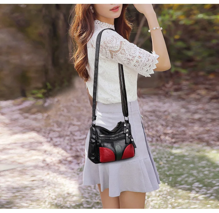 High Quality Soft Leather Women Bag PU Fashion Handbag Large Capacity Shoulder Bags Designer Female Crossbody Bags