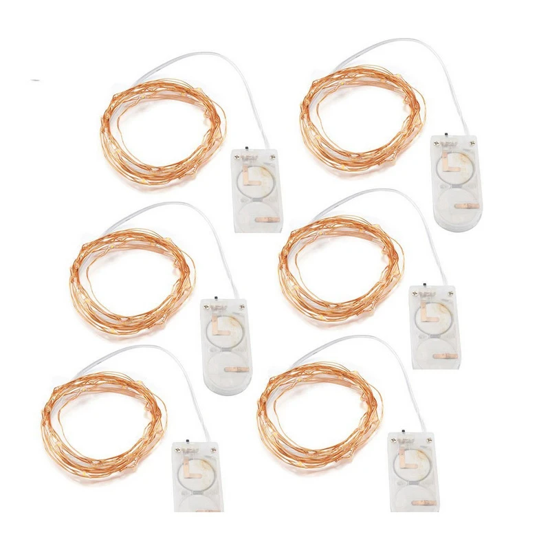 

Z90 2M Copper Wire LED String light Waterproof Holiday LED Strip lighting For Fairy Christmas Tree Wedding Party Decoration lamp