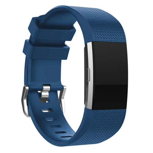 Силиконовый ремешок для зарядки 2, сменный спортивный силиконовый ремешок, браслет для зарядки 2, аксессуары для умных часов - Цвет ремешка: Deep blue