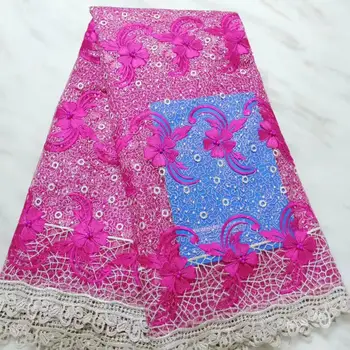 

New Best Selling African Tulle Lace Fabric Flower Embroidery Women Dress Swiss Voile Lace 2019 High Quality Nigerian Lace Fabric