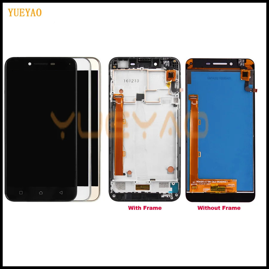 

5.0" 1280x720 For Lenovo K5 LCD Display Touch Screen Digitizer With Frame For Lenovo Vibe K5 A6020A40 A6020 A40 LCD Screen