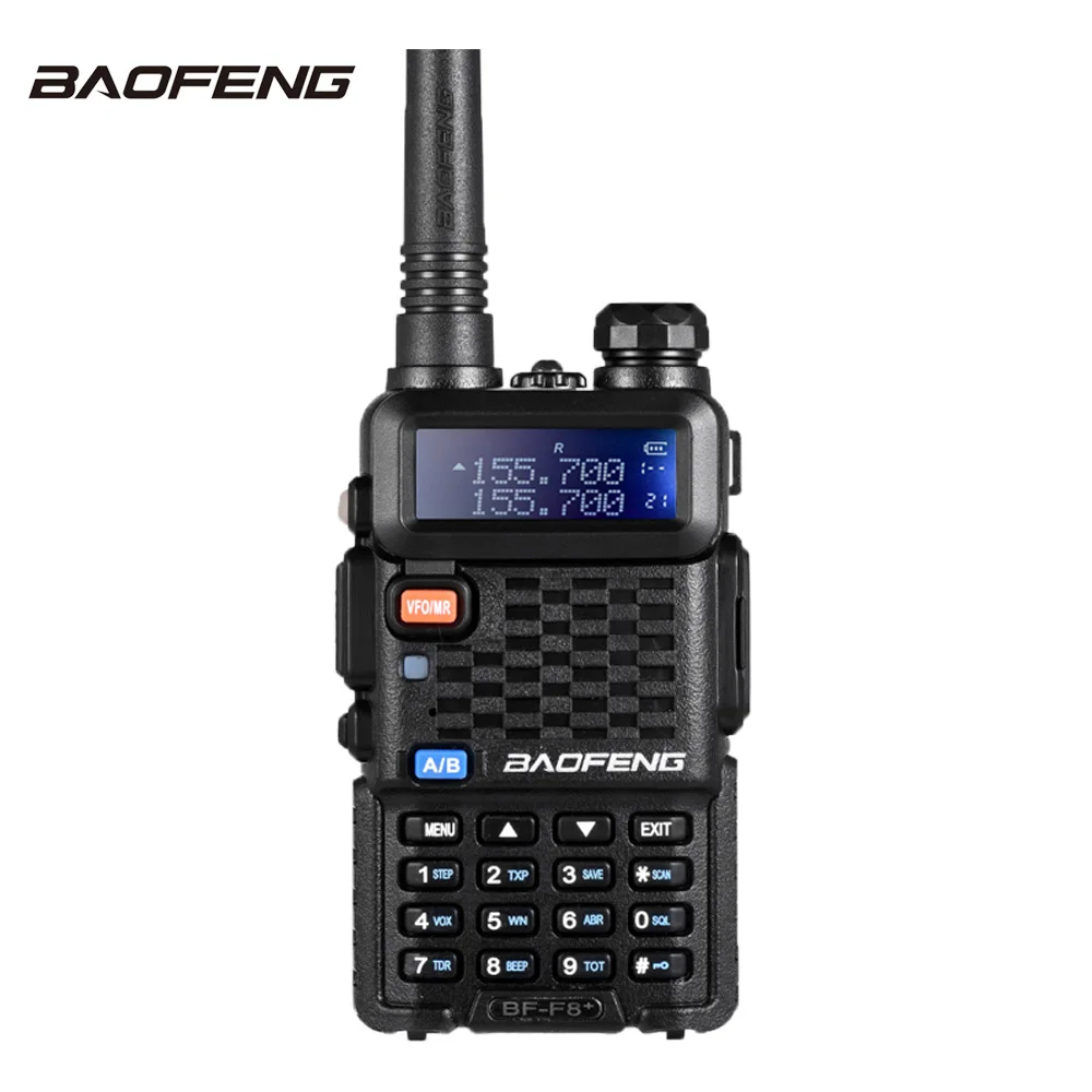 Baofeng F8+ Walkie Talkie 10 км VHF UHF Двухдиапазонный портативный радиоприемопередатчик портативный cb Ham Радио Talkie Walkie двухстороннее радио