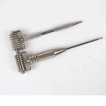 

Metal needle roller pen massager for face beauty body finger pressure tools