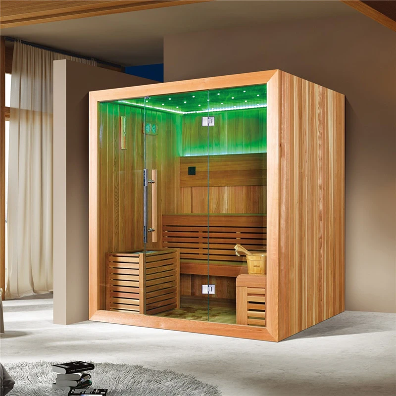 African White Wood Solid Wooden Indoor Dry Steam Massage Functional Sauna House M 6044 Sauna Rooms Aliexpress