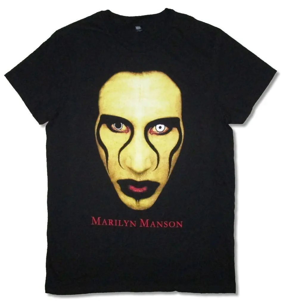 Marilyn manson face shirt Clearance