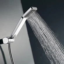 Новая насадка аэратор Высокая Давление Насадки для душа Chrome экономии воды квадратный ABS с хромированным Ванная комната тропический душ