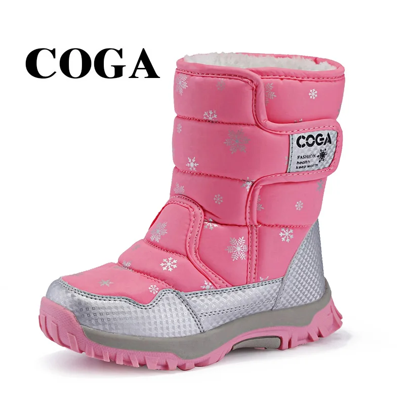 Nuevos zapatos de COGA, botas de nieve para niños de otoño e invierno, botas cálidas para mujer, botas niños - AliExpress Madre y niños