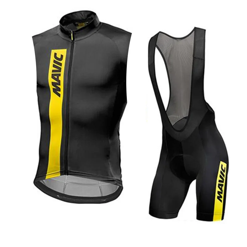 2018 MAVIC Pro team Мужская велосипедная Толстовка без рукавов MTB Bike 9D гелевая подкладка