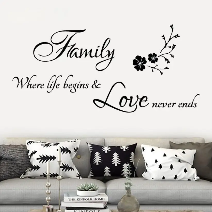 Wall stickers home decor living room Family Removable Art Vinyl Mural
