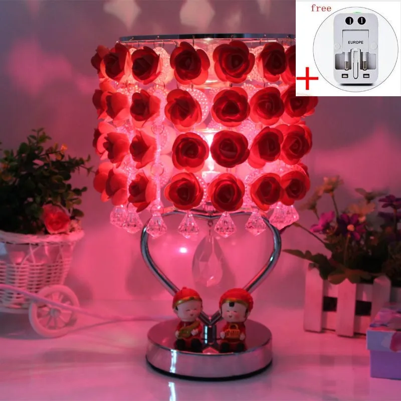 

220V Creative Metal Alloy Electric Plug Essential Oil Aroma Lamp Wedding Gifts Home Romantic Flower Fragrant Burner Night Light